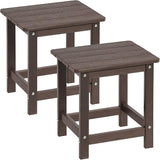 ONBRILL Outdoor Side Table Set of 2, Adirondack Small End Table, Indoor & Outdoor Use - Photo 1