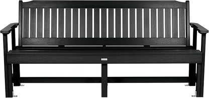 Sequoia Professional CM-BENSQ62-BKE Commercial Grade Exeter 6 Foot Garden Bench, Black