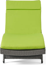Christopher Knight Home Salem Outdoor Wicker Adjustable Chaise Lounges with Cushions, 2-Pcs Set - Photo 6