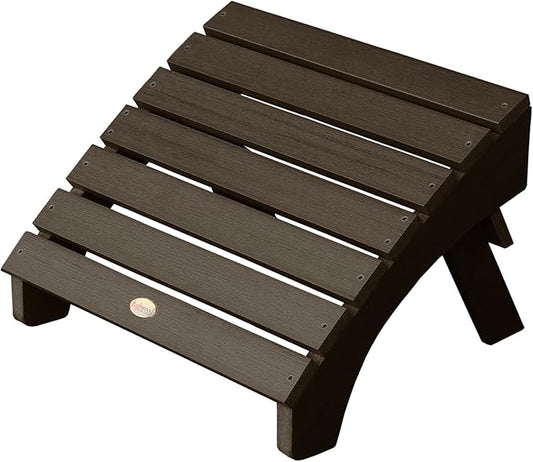 highwood AD-OTL1-ACE Adirondack Folding Ottoman, Weathered Acorn