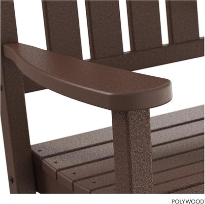 POLYWOOD Presidential Rocking Chair in Mahogany