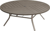 DIFY 63" Round Outdoor Patio Dining Table for 8-10 - Photo 1