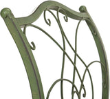 Safavieh Outdoor Collection Jovanna Antique Green 2 Seat Bench - Photo 5