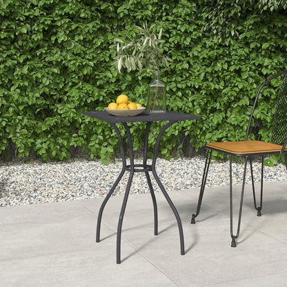 Patio Table Anthracite 19.7"x19.7"x28.3" Steel Mesh,Stylish Mesh Design Patio Table: Sturdy and Durable for Outdoor Use Outdoor Table