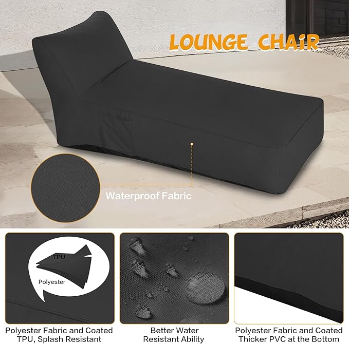 Modern-Depo Outdoor Chaise Lounge Chair - Photo 4