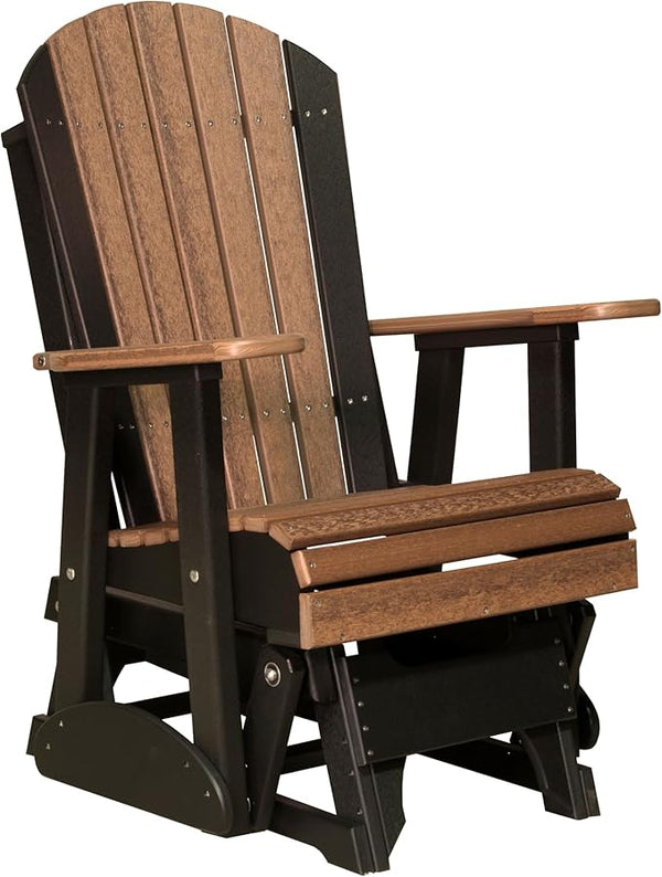 LuxCraft 2' Adirondack Glider Chair, Outdoor Glider Chair, Outdoor Glider Rocking Chair - Photo 1