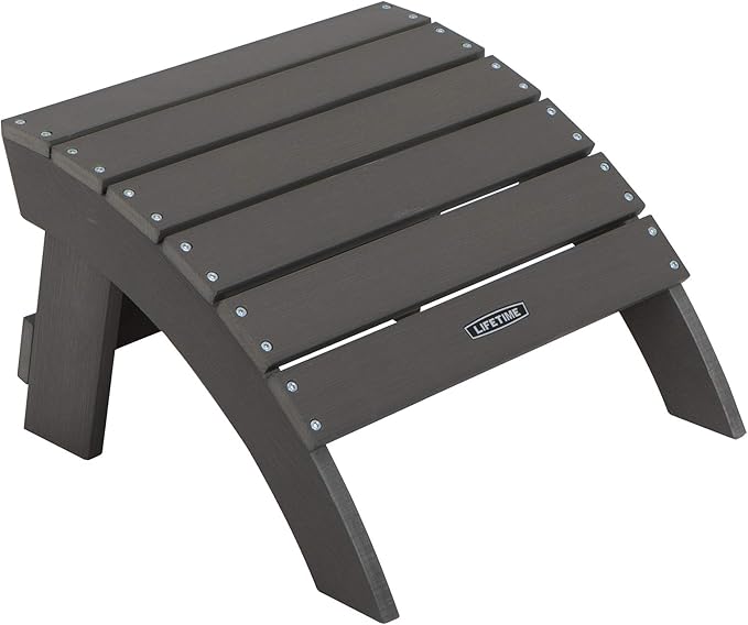 Lifetime 60291 Adirondack Ottoman, Shale Stone