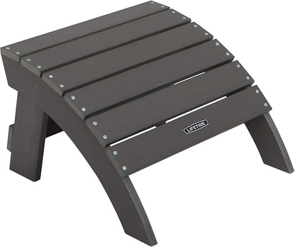 Lifetime 60291 Adirondack Ottoman, Shale Stone