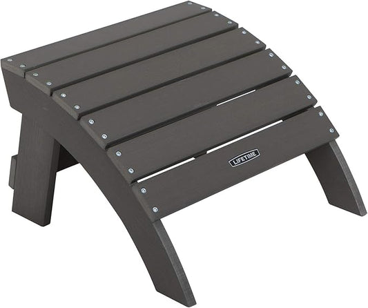 Lifetime 60291 Adirondack Ottoman, Shale Stone