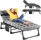 Slsy Folding Chaise Patio Lounge Chairs, Outdoor Reclining Patio Chairs - Photo 1