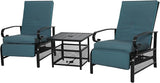 Incbruce 3 Pieces Outdoor Lounge Recliner Set - Photo 1