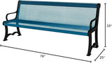 COATEDOUTDOORFURNITURE Coated Outdoor Furniture Heavy-Duty Outdoor Bench Thermoplastic Coated, Expanded Metal - Photo 2