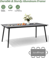 70" Patio Outdoor Dining Table for 6 - Photo 6