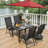 LIFERUN Outdoor Patio Table for 4-6 Person - Photo 8