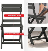 Costaelm Outdoor Patio Modern Folding Dining Chair - Photo 3
