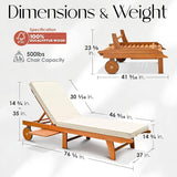 IDZO Upgraded Cushion Outdoor, 500lbs Capacity Patio Pool Loungers, Stackable and Foldable Design, Reclining Backrest - Photo 2