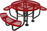 COATEDOUTDOORFURNITURE Heavy-Duty Portable Outdoor Picnic Table with Umbrella Hole - Photo 1