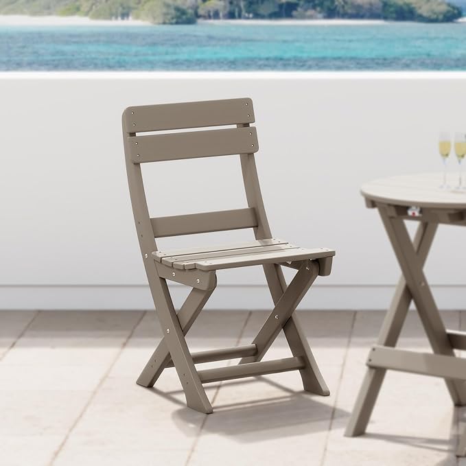 Costaelm Outdoor Patio Modern Folding Dining Chair - Photo 8