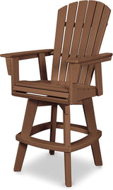 POLYWOOD® Nautical Bar Chair, Teak - Photo 1
