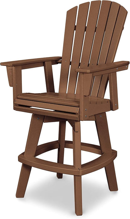 POLYWOOD® Nautical Bar Chair, Teak