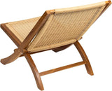 TeakCraft Teak Rattan Lounge Chair – Foldable - Photo 6