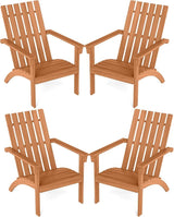 DORTALA Adirondack Chair, Acacia Wood Fire Pit Chair with Backrest and Armrests, 400 LBS Weight Capacity - Photo 1