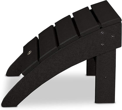 POLYWOOD® Palm Coast Ottoman, Black