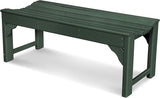 POLYWOOD Traditional Garden 48-Inch Backless Bench, Green - Photo 1