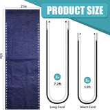 Queekay Chair Replacement Fabric with 4 Bungee Cord Lounge Chair Cloth Mesh Repair Kit for Patio Recliner Outdoor Lawn - Photo 3