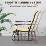 Outsunny Outdoor Glider Chair, Gliders for Outside Patio with Steel Frame and Mesh Fabric for Backyard, Garden - Photo 4