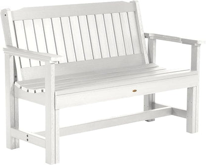 Sequoia Professional CM-BENSQ42-WHE Commercial Grade Exeter 4 Foot Garden Bench, White