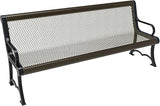 COATEDOUTDOORFURNITURE Heavy-Duty Outdoor Bench Thermoplastic Coated, Expanded Metal, Commercial-Grade Garden Bench - Photo 1