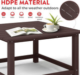 Costaelm Patio Conversation Table, Tatio Accent HDPE Outdoor Weather Resistant - Photo 6
