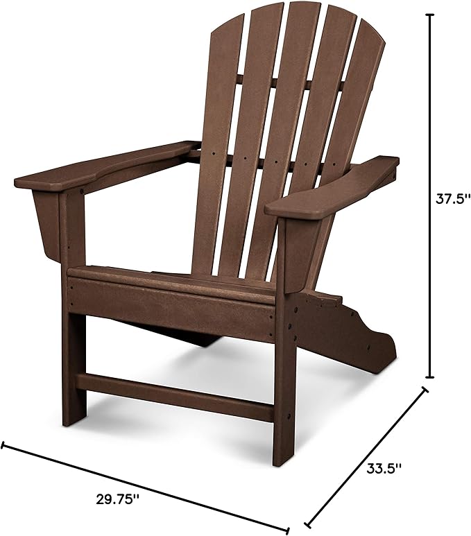 POLYWOOD® Shore Line Adirondack Chair, Mahogany
