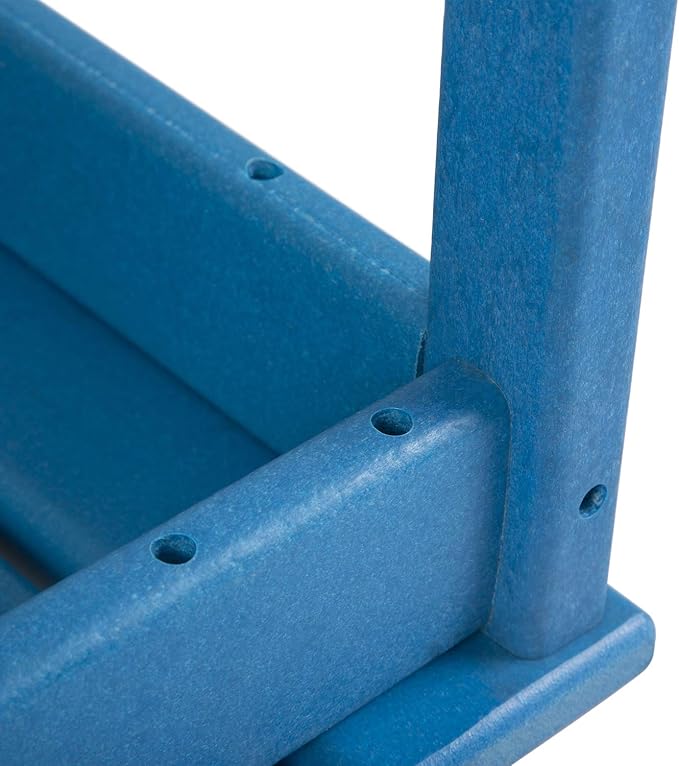 WO WESTIN OUTDOOR HDPE Laguna Outdoor Poly Adirondack Coffee Table, Pacific Blue