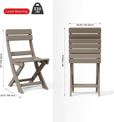 Costaelm Outdoor Patio Modern Folding Dining Chair - Photo 3