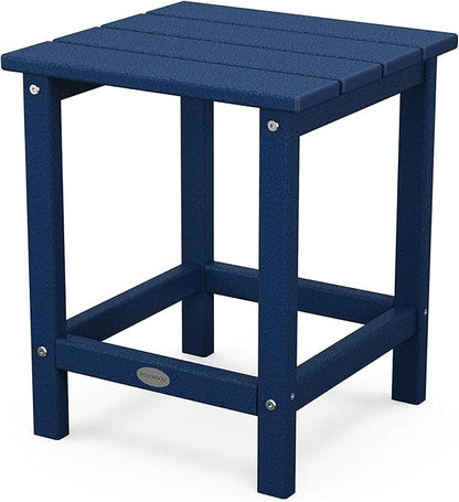 Polywood Long Island Side Table, 15.13in. x 14.75in. x 18in, Navy