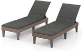 HAPPYGRILL Outdoor Chaise Lounge Chair Rattan Recliner Lounger with Removable Cushion & 3-Level Adjustable Backrest - Photo 1