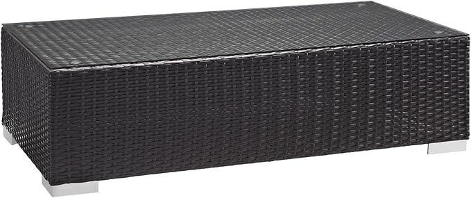 Modway Convene Outdoor Patio Coffe Table, Espresso - Photo 1