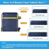 Ostlttyn Zero Gravity Chair Replacement Fabric with Bungee Cord Kit - Photo 7