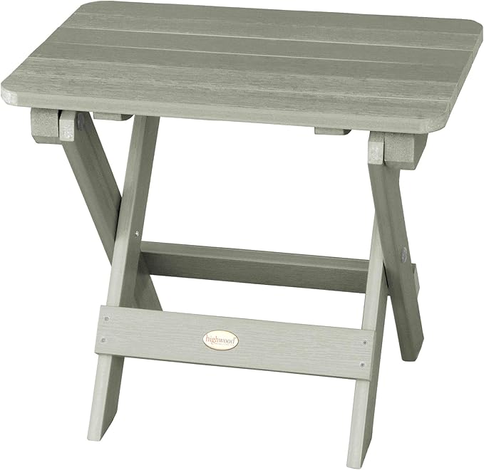 highwood 2 Classic Westport Adirondack Chairs with Folding Side Table, Eucalyptus