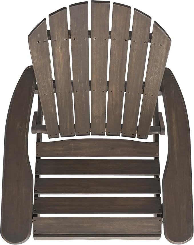Christopher Knight Home Hanlee Folding Wood Adirondack Chairs, 2-Pcs Set, Grey Finish