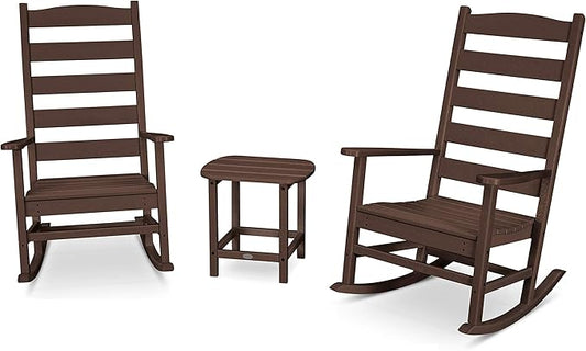 POLYWOOD® Shaker Rocking Chair Set, Mahogany