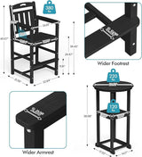 Ciokea 3-Pcs Bistro Table and Chairs - Photo 3