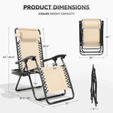 Zero Gravity Chair, Portable Outdoor Chair - Photo 3