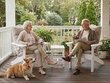 LUE BONA HDPS Adirondack Chairs Set of 4, Long-Lasting All-Season Outdoor Patio Chairs, Hidden Cup Holder, 350 LBS - Photo 4