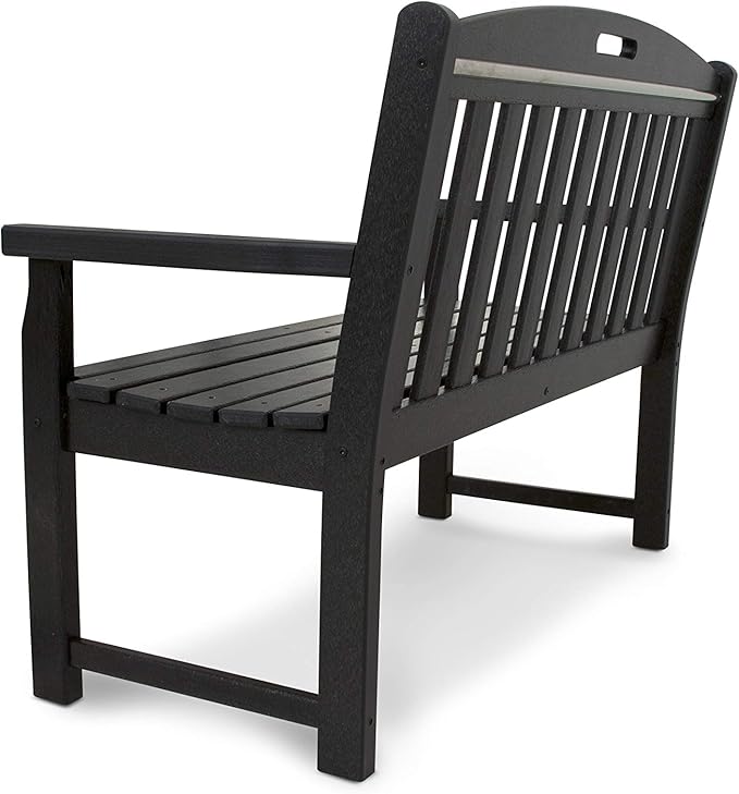 Trex Outdoor Furniture TXB48CB 48-Inch Yacht Club Bench, Charcoal Black