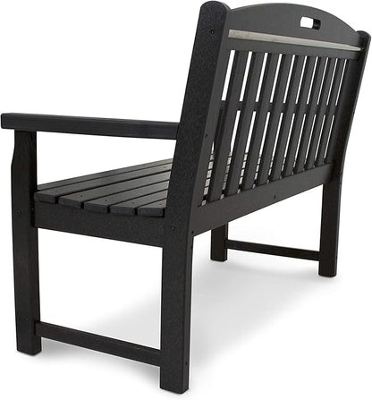 Trex Outdoor Furniture TXB48CB 48-Inch Yacht Club Bench, Charcoal Black