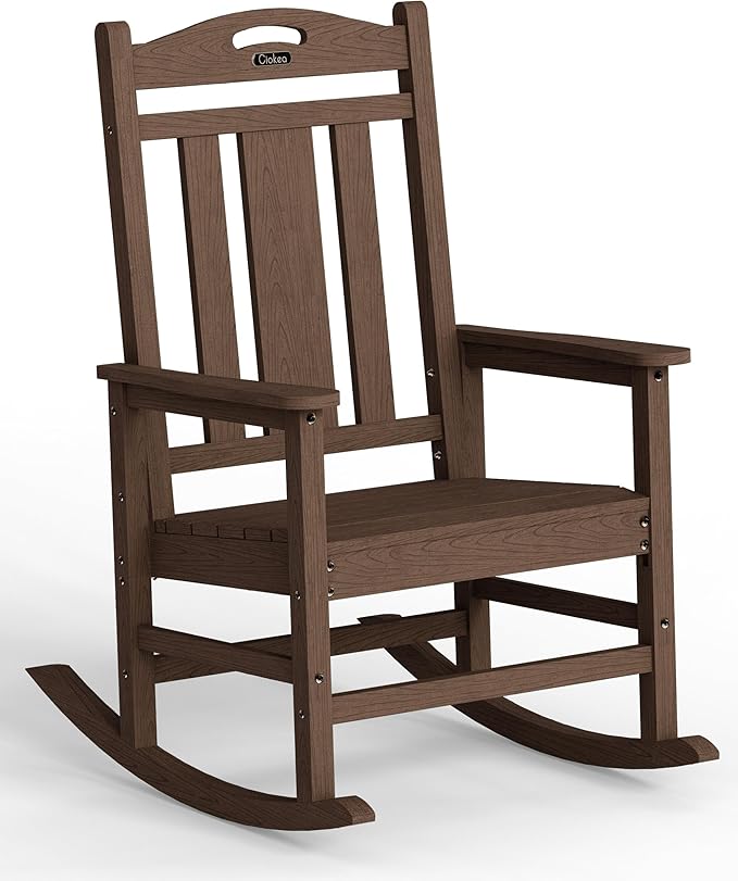 Ciokea Outdoor Rocking Chair, HDPE Porch Rocking Chairs for Outside - Photo 1