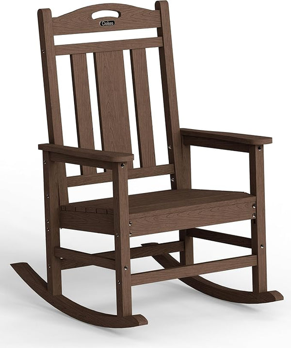 Ciokea Outdoor Rocking Chair, HDPE Porch Rocking Chairs for Outside - Photo 1